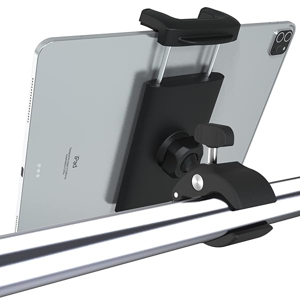 【送料無料】自転車 タブレットホルダー バイク タブレット スタンド フィットネスバイク取付 iPadホルダー ロードバイク iPadスタンド ベビーカー スマホマウント 360度回転 安定性 脱落防止 取り付け容易 4-13インチ多機種対応：iPa