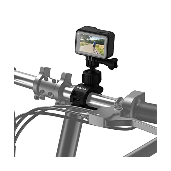 【送料無料】バイクマウント オートバイのハンドルバーマウント 自転車ホルダークリップ アクションカメラリグ 360°回転スーパークランプ GoPro Hero 13 12 11 10 9 Black AKASO Insta360 X5 X4 X3 O