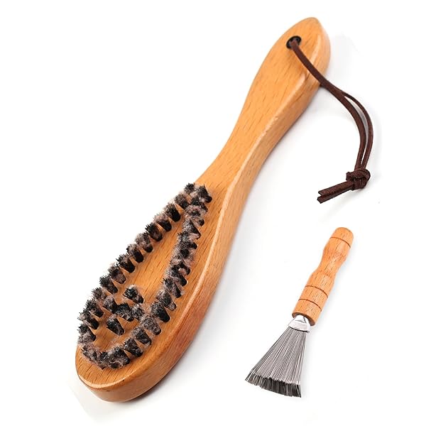 【送料無料】【世界最高峰 高?洋服ブラシ】 毛玉取り けだまとり スーツ 着物お手入れブラシ コート ニット セーター 天然木 天然豚毛 毛玉除去 毛だま取り ...