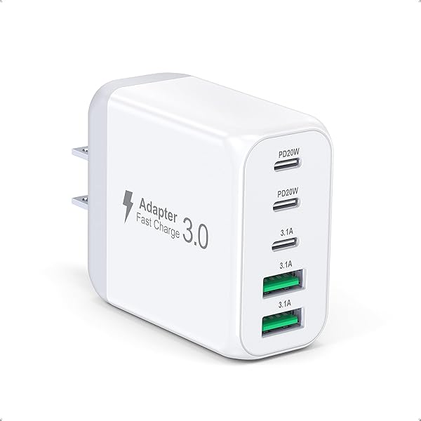 【送料無料】合計50W 5ポート USB C + USBA iphone16 充電器 USBコンセント PD 急速充電器 ACアダプタ..