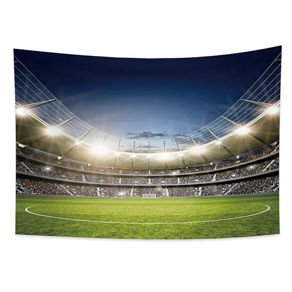 【送料無料】タペストリー サッカー? サッカースタジアム 光り 運動 オリンピック 150x100cm インテリ..