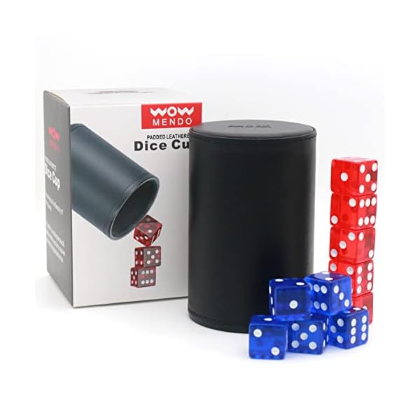 【送料無料】ダイススタッキング だいすすたっきんぐ ダイスカップ ダイスセット サイコロカップ サイコロ 練習用カップ 10個セット 19mm レザー (黒い)