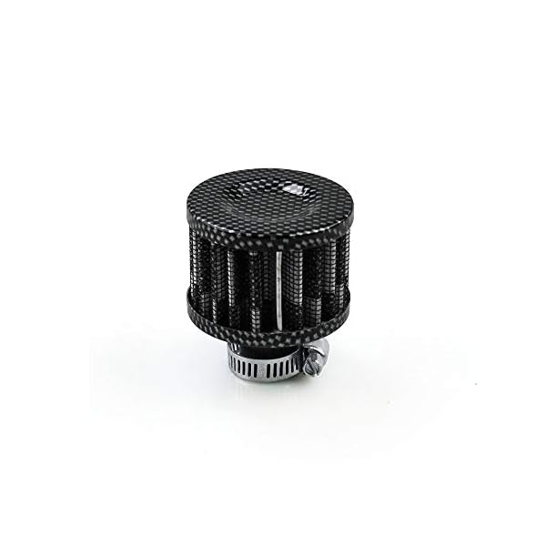 【送料無料】ZS エアフィルター エアクリーナー パワーフィルター ユニバーサル 車 モーター 冷風 吸気フィルター ブリーザー 12mm(カーボン柄)