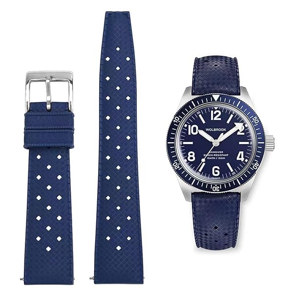 【送料無料】FKMゴム 時計バンド フッ素ゴムバンド 時計ベ