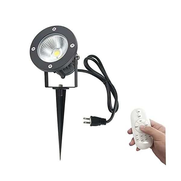 【送料無料】ガーデンライト コンセント式 コード長さ3m リモコン付き 調光 屋外用 スポットライト アウトドアライト IP65防水ライト 歩道/車道/芝生/庭などの屋外照明用 防犯災害対策