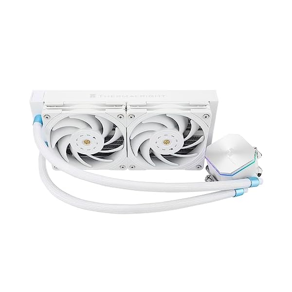 【送料無料】Frozen Edge 240 White PWMファン付き液体CPUウォータークーラー、240mmホワイトコールド..