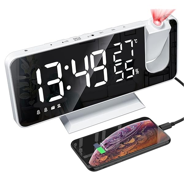 【送料無料】yiteng デジタル時計 多機能時計 目覚まし時計 LED時計 スヌーズ クロックラジ ...