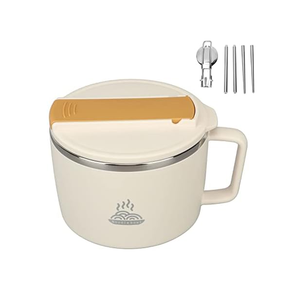 【送料無料】電子レンジ調理器 ヌードルメーカー 二重中空断熱 多機能 ステンレス製 調理器 オフィス・..