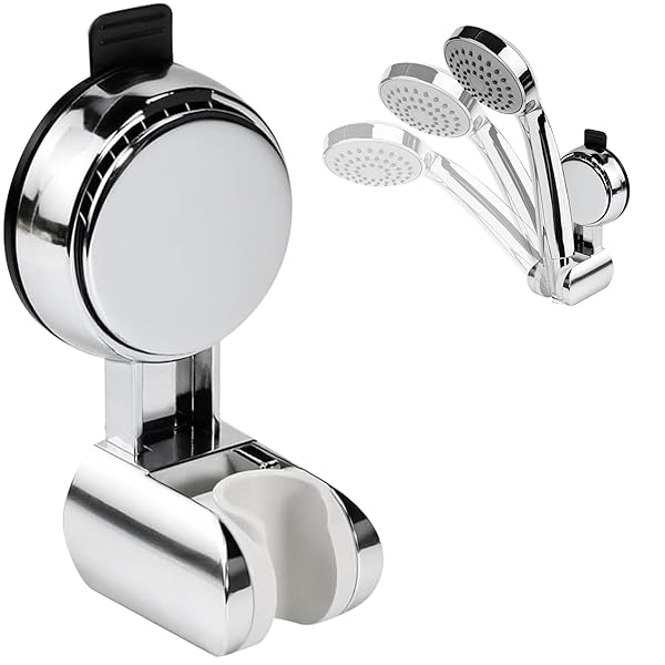 【送料無料】シャワーフック【強力真空吸盤】シャワーホルダー 穴あけ不要 シャワーヘッドホルダー 花..