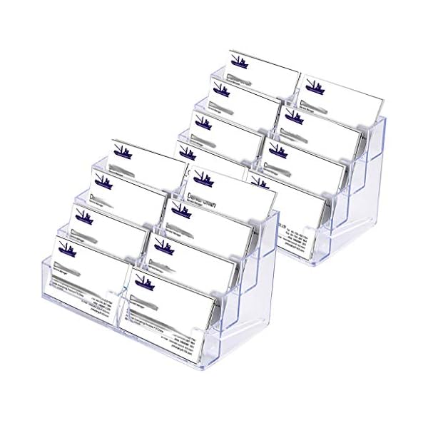 【送料無料】2個セット　名刺入れ　アクリル名刺スタンド　大容量名刺収納　名刺ホルダー　名刺受け　..