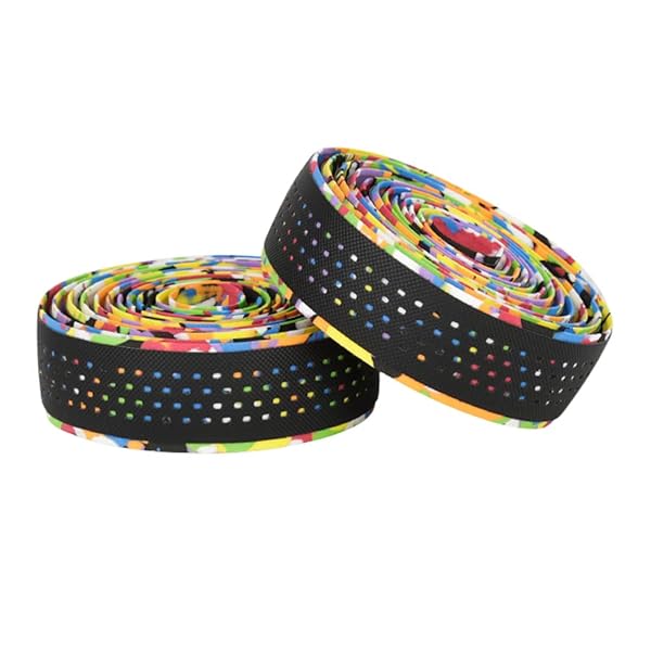 【送料無料】自転車バーテープ ハンドルバーテープ ロードバイクバーテープ 衝撃吸収 軽量柔軟 滑り止め EVA製 取り付け簡単 2本セット