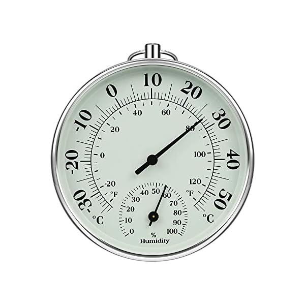 【送料無料】温湿度計 壁掛け式 湿度計 温度計 デジタル 小型 高精度 見やすい 室内/室外 用 10.8×10.8×2.5cm