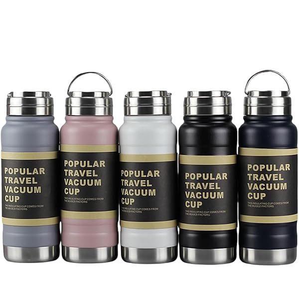 【送料無料】水筒 1リットル ステンレスボトル 保冷 保温 1000ml、600ml 真空二重構造 直飲み 広口 キ..