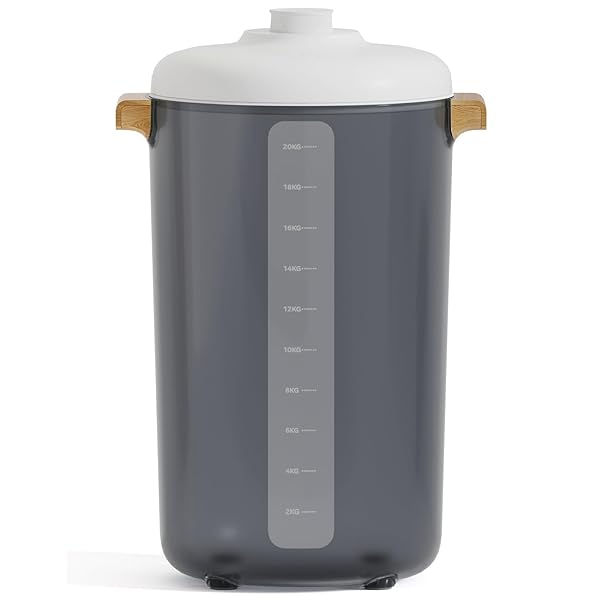 【送料無料】【2025アップデート】真空保存容器 自動真空 密閉 保存容器 防虫/湿気防止/酸化防止 米櫃 大容量 20L 梅雨対策 フードストッカー 真空容器 ワンプッシュ操作簡単 自動空気抜き お米/ペットフード 猫犬餌 長期保存 鮮度キープ A