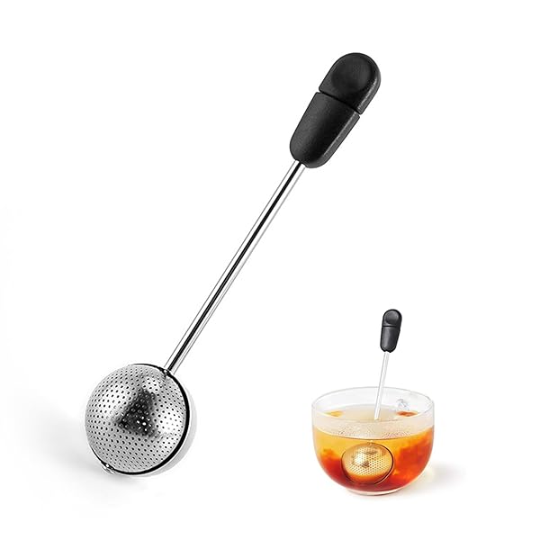 【送料無料】茶こし ボール茶漉し ステンレス ティーストレーナー 取っ手 蓋付き 超微細メッシュ 茶葉濾過 小型 軽量便利 お手入れ簡単 耐熱性 家庭用品