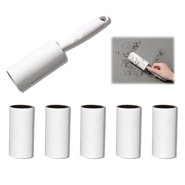 【送料無料】抜け毛取りクリーナー 粘着クリーナー 取替え簡単 ミニサイズ 持ち運び 犬 猫 毛取り 服 ほこりとり 衣類 家具 カーペット用 ホコリ取り ハンド...