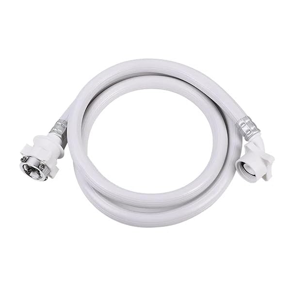 【送料無料】自動洗濯機給水ホース 0.8m 洗濯機給水ホース 洗濯機用入口ホース 自動洗濯機用 取付簡単 洗濯機用ホース 元口付き 全自動洗濯機給水ホース 水漏れ防止 抜け防止 ワンタッチ接続 汎用 洗濯機用ホース交換部品 (0.8M)