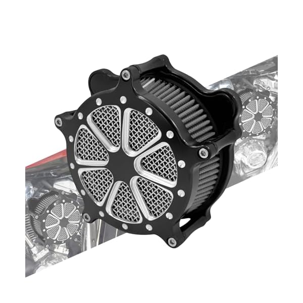 【送料無料】バイク エアクリーナー エアフィルター インテーク フィルター オートバイ アルミ製 吸気効率UP 馬力UP ハーレー用 ツーリング エレクトラグライド ロードキング ロードグライド 2000-2007 ダイナ 2000-2017 ソフテ