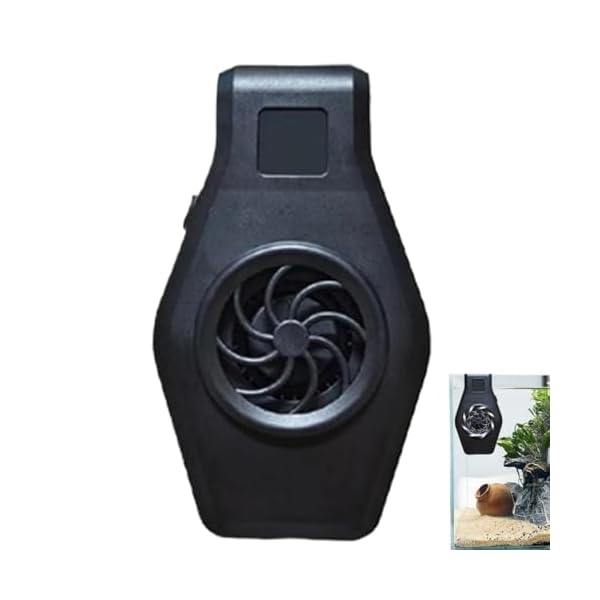 【送料無料】水槽用クーラー 小型冷却ファン 2段階風量調節 魚飼育 夏対策 水族館冷却ファン 取り付け簡単 魚飼育用 (ブラック)