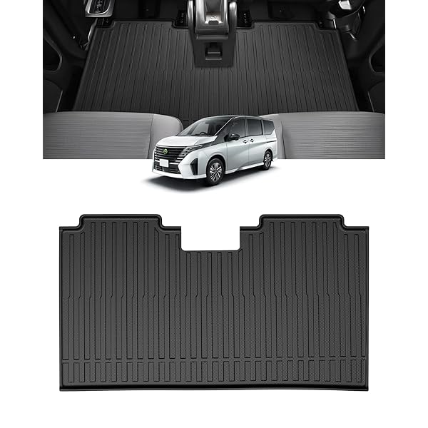 【送料無料】ニッサン 新型 セレナ C28型 フロアマット セカンドマット ラックマット 8人乗り ガソリン車用 2列目用 立体カーマット 3Dフロアマット SERENA C28 2023年1月〜現行 立体構造 防水 滑り防止 耐汚れ TPE素材 カ
