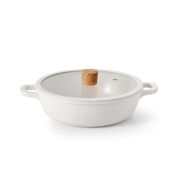 【送料無料】両手鍋 24cm セラミック IH対応 ガス対応 卓上鍋 すき焼き鍋 一品万能 煮る 焼く 炒める ..