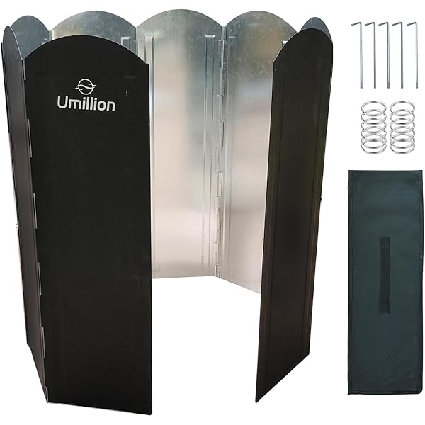 【送料無料】ウインドスクリーン リフレクター 焚き火 風防 キャンプ 風除け 50cm 大型風防板 反射板 8枚連結 亜鉛メッキ鋼板 防風 風よけ アウトドア キャンプ 片面黒 焚き火台用 バーベキュー用 片面ブラック おしゃれ 大きめ