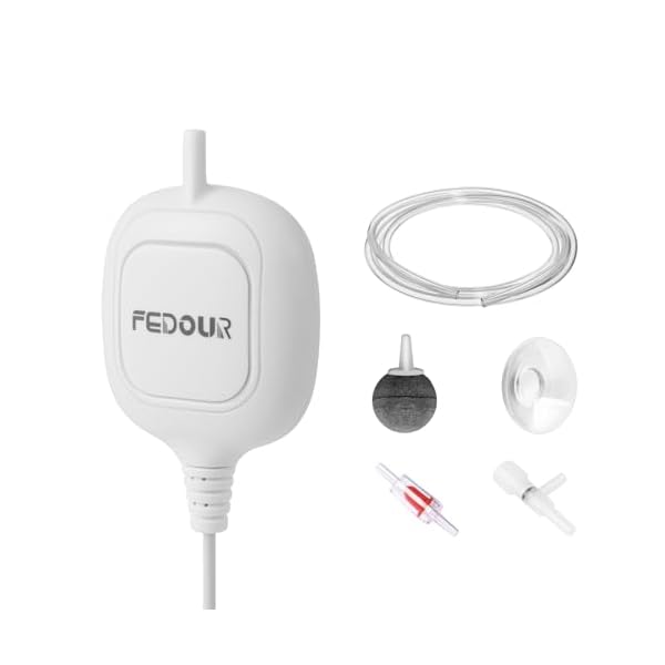 【送料無料】1.5W ミニ水槽エアーポンプ 19LPH魚用酸素ポンプ アクセサリー付き 80L以下の小型水槽適用..