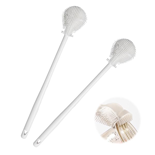 【送料無料】2個 ボトルブラシ 水筒洗いブラシ 水筒用ブラシ 水筒ブラシ 水筒 洗う ブラシ 柔らかいボ..