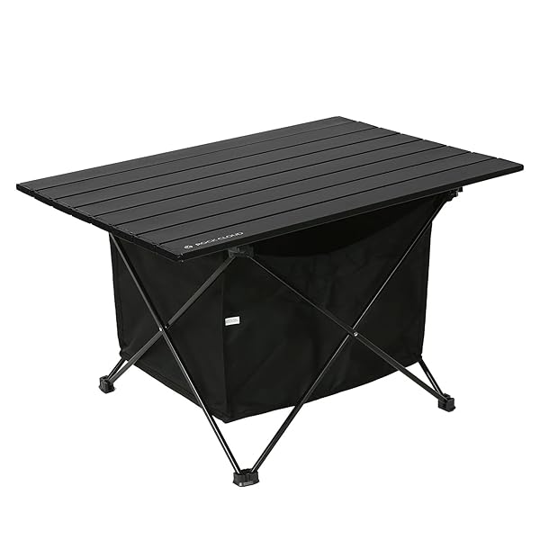 【送料無料】キャンプテーブル 折りたたみ 41x35cm 56x41cm アルミ ロールテーブル コンパクト 超軽量 アウトドア 運動会 BBQ ハイキング ビーチ 収納袋付き ブラック