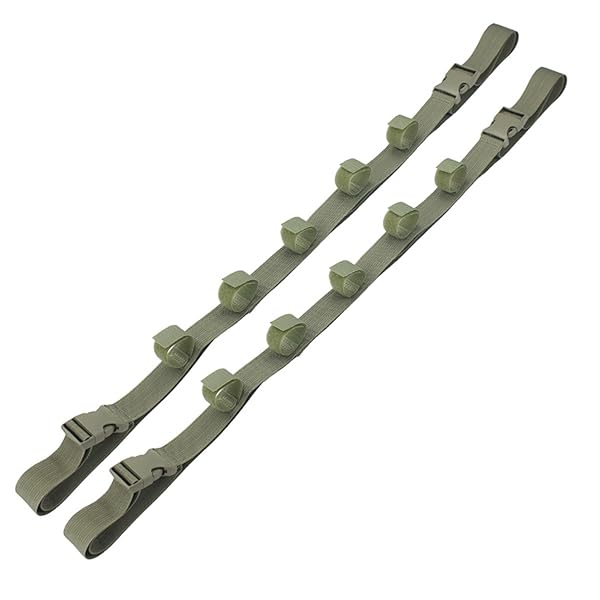 【送料無料】グリーン 2本セット 車用 ロッドホルダー 釣り竿収納 自動車 天井スペース ベルト ホルダー