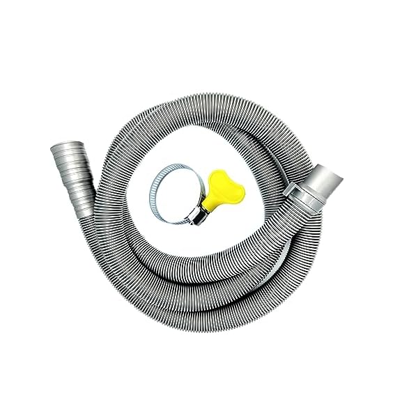 【送料無料】洗濯機用排水ホース 3M 自動洗濯機排水ホース交換 適応ホール直径32mm / 35mm / 38mm / 42mm ホースクランプ付き 洗濯機排水...