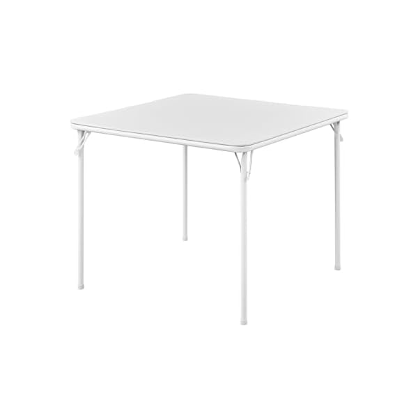 【送料無料】折りたたみ テーブル 80cm ホワイト ダイニングテーブル アウトドア 作業台 パズル 机 パソコンデスク 食卓 麻雀卓 四人用 省スペース 室外 リビング ゲーム 組立不要 多機能 正方形 シンプル