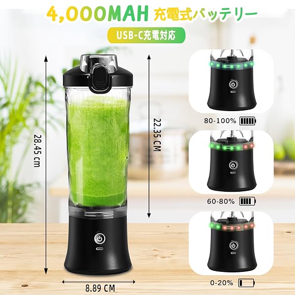 【送料無料】ミキサー ジューサー 小型 一台多役 野菜 果物 ジュース スムージー 離乳食 栄 forest369-10084209 フォレストオンライン サンプル画像2