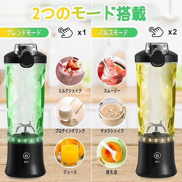 【送料無料】ミキサー ジューサー 小型 一台多役 野菜 果物 ジュース スムージー 離乳食 栄 forest369-10084209 フォレストオンライン サンプル画像3