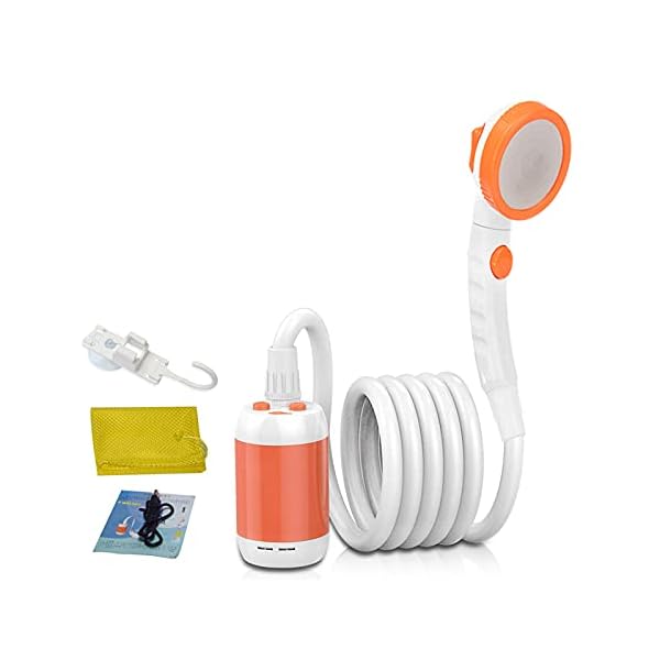 【送料無料】ポータブルシャワーキャンプトラベルシャワー屋外電気シャワー内蔵5000mAh大容量USBケーブル充電式バッテリー駆動屋内または屋外パーソナルシャワーウォーターポンプ洗車用ペットクリーニング庭の水やり (オレンジ)ブランド色オレンジモデル商品説明【商品概要】【商品説明】安全で便利な屋外キャンプシャワー：キャンプ用シャワーは完全に充電されており、最大90分間使用できるため、いつでも幸せなシャワーを楽しむことができます。水の流量は4L / minと高く、入浴を容易にする理想的で強い水圧を提供します。 充電式キャンプシャワー：2〜5時間の1回の充電で最大90分間使用できます。 IP68防水ポンプ、水に直接入れて、どこでも簡単にシャワーを浴びてください。 製品仕様： 電圧：3.7V。 リチウム電池：5000mAh。 水の流れ：3 L /分-4L /分。 充電モード：DC5V入力。 充電時間：充電器によって異なります（5V / 2A：約4時間）。 インジケーターライト：充電インジケーター：青; 低電力インジケータ：薄赤 全長：約2メートル ポンプサイズ：2559 x4252インチ. 安全水温：41.0°Fから122.0°F。 充電に関する注意事項： 1.充電要件：出力5V2Aまたは2A以上。 2.充電時間：3〜4時間。 3.インジケーターライト：充電インジケーター（青）。低電力インジケータ赤（赤信号（赤）） 4.充電インジケーター：充電プロセスが青色に点灯します。バッテリーがいっぱいになると、青いライトが消えます。 5.充電するときは、電源ボタンがオフの状態になっていることを確認してください。 （確認方法：電源ボタンを繰り返し押した後 数分間充電して、電源スイッチをオフ状態に設定します）。 注：使用中に自動的に電源が切れる場合は、 オフではありません。マシンが完了できません この状態で充電してください。電源を切るには電源ボタンを押す必要があります 正常にロードされるステータス。 コンテンツ： ポータブル電気シャワー1つ。 1 x 6フィート（1.8 m）ホース 収納ネットバッグ1個 USB-DC充電ケーブル1本 1取扱説明書 シャワーホルダー1個。 ゴムガスケット1個 1xサクションキャップ/吊り下げ用フック USBケーブル（付属）をバッテリーと、ラップトップやコンピューターなどのUSB互換デバイスに接続するだけです。 壁のコンセントにUSB充電器が組み込まれているとさらに便利です。 多目的ポータブルシャワー、屋内/屋外シャワー、キャンプ、バーベキュー、ハイキング、旅行、子供入浴、ペットの掃除、洗車、植物の水やり。開花シャワー、キャンプシャワー、子供用入浴、植物の水やり、洗濯、屋外シャワーに適しています 警告：5Vを超えるアダプターでバッテリーを充電しないでください。【商品詳細】商品種別：ポータブルシャワー商品名：【送料無料】ポータブルシャワーキャンプトラベルシャワー屋外電気シャワー内蔵5000mAh大容量USBケーブル充電式バッテリー駆動屋内または屋外パーソナルシャワーウォーターポンプ洗車用ペットクリーニング庭の水やり (オレンジ)製造元：色：オレンジ商品タイプ：電動【当店からの連絡】お客様にご満足いただけるよう、最後まで誠意を持って気持ちの良いお取引を心がけております。