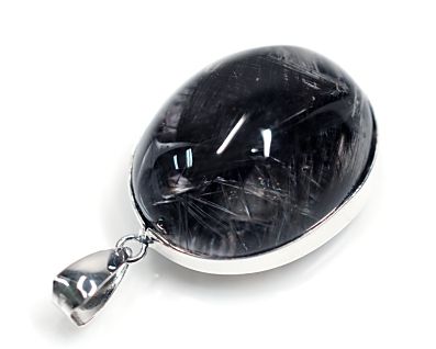 プラチナ放射ルチル ペンダントトップ （18金ホワイトゴールド） No.5 （鑑別書付） [ 画像現物・一点物 ] パワーストーン 天然石 FORESTBLUE フォレストブルー【3635】