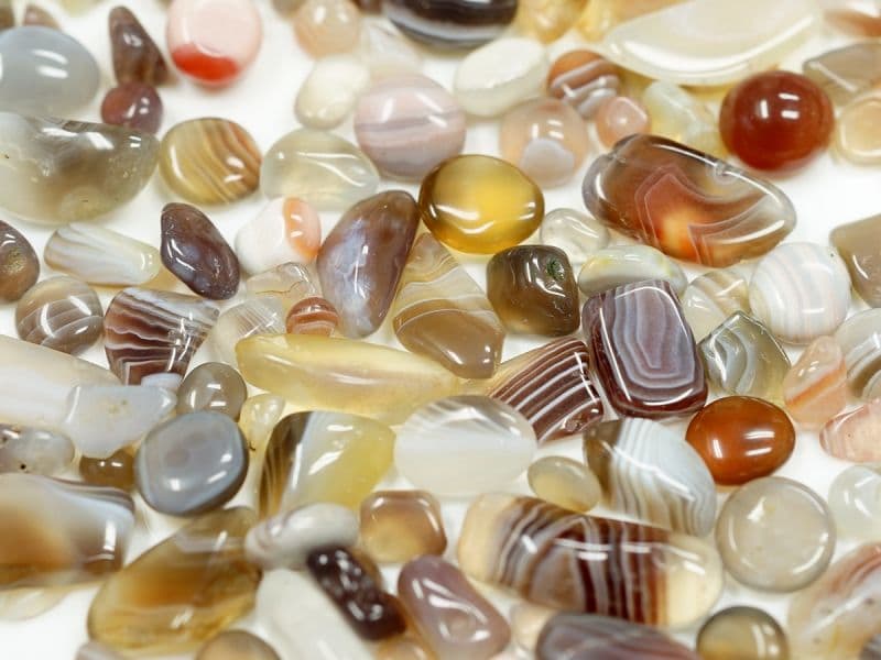 ボツワナアゲート さざれチップ (Mサイズ）　【100g 浄化】 パワーストーン 天然石 FORESTBLUE フォレストブルー【7155】