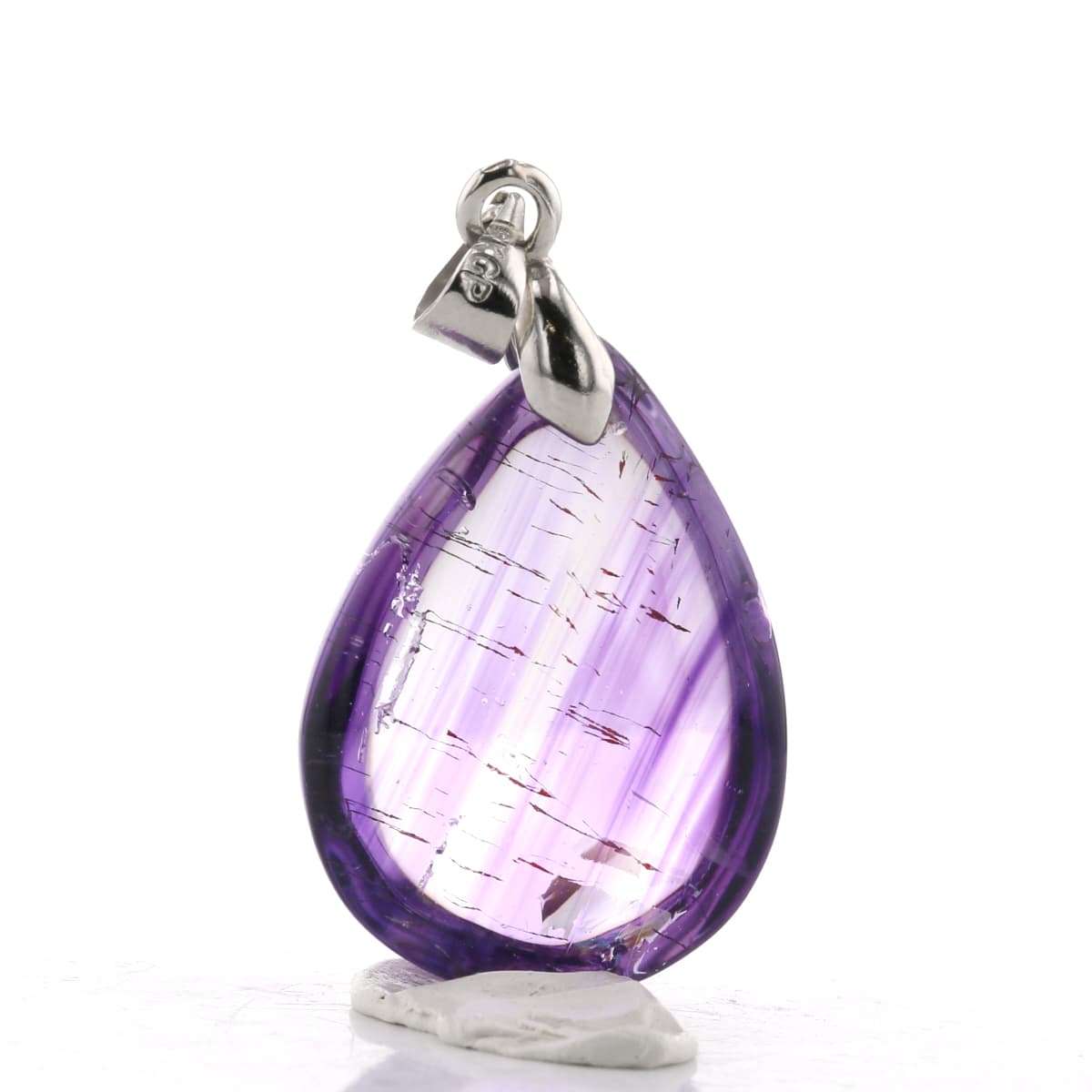 最高級（5A） アメジストエレスチャル ペンダントトップ No.37 [ 画像現物・一点物 ] パワーストーン 天然石 FORESTBLUE フォレストブルー【6281】