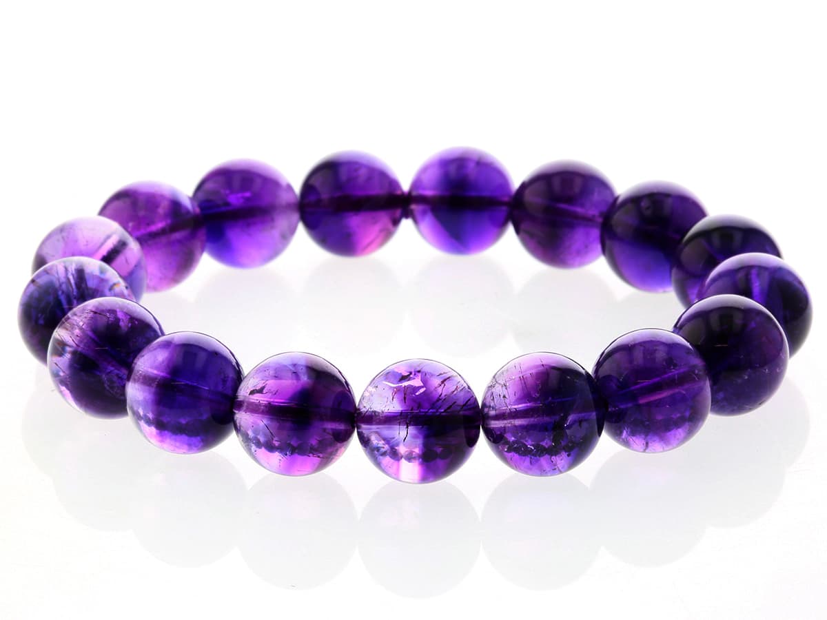 般若心経・病気快癒ブレス 【開運ブレスレット　開運グッズ　白水晶　ファッション】