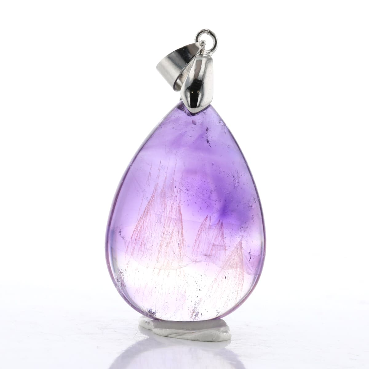 最高級（5A） アメジストエレスチャル ペンダントトップ No.40 [ 画像現物・一点物 ] パワーストーン ..
