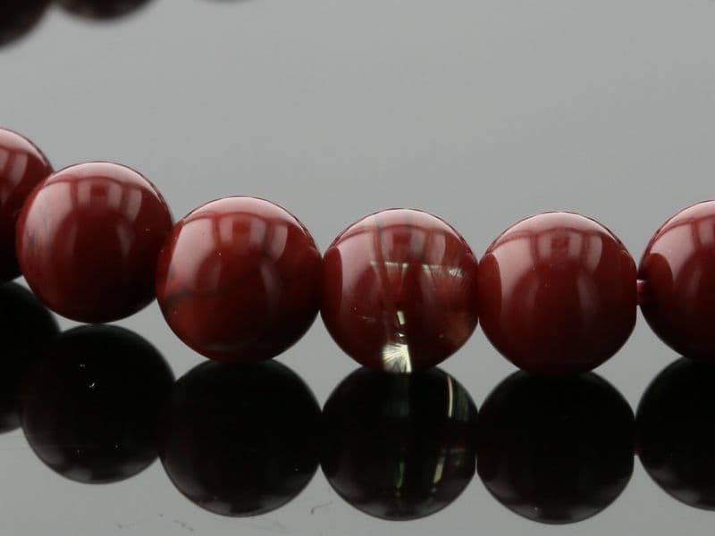 アンデシン（レッド） ブレスレット 7mm玉 No.6 [ 画像現物・一点物 ] パワーストーン 天然石 FORESTBLUE フォレストブルー【5838】