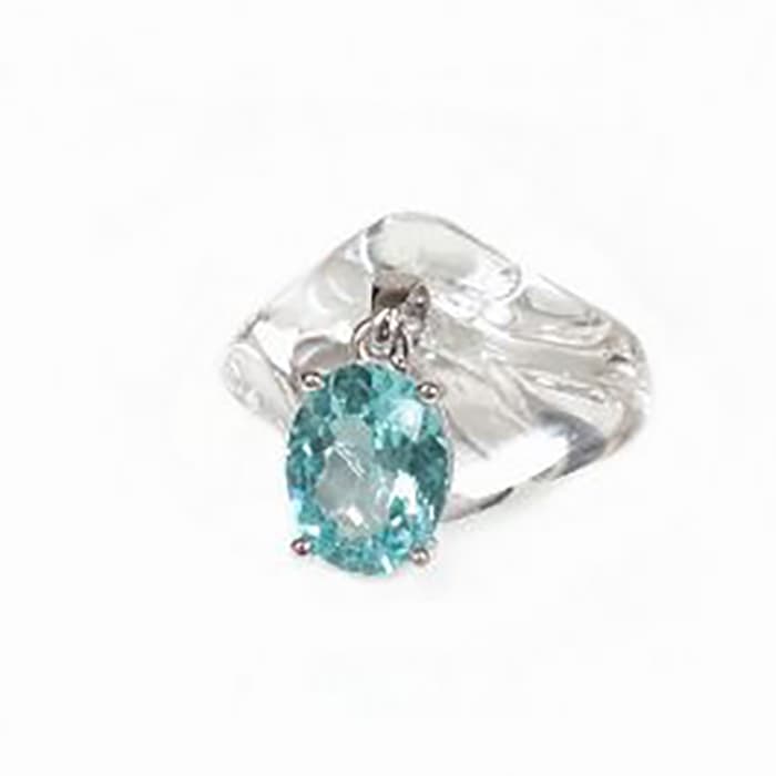 アパタイト ペンダントトップ （18金ホワイトゴールド） No.2 [ 画像現物・一点物 ] パワーストーン 天..