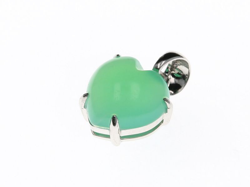 クリソプレーズ ペンダントトップ （18金ホワイトゴールド） パワーストーン 天然石 FORESTBLUE フォレストブルー【1932】