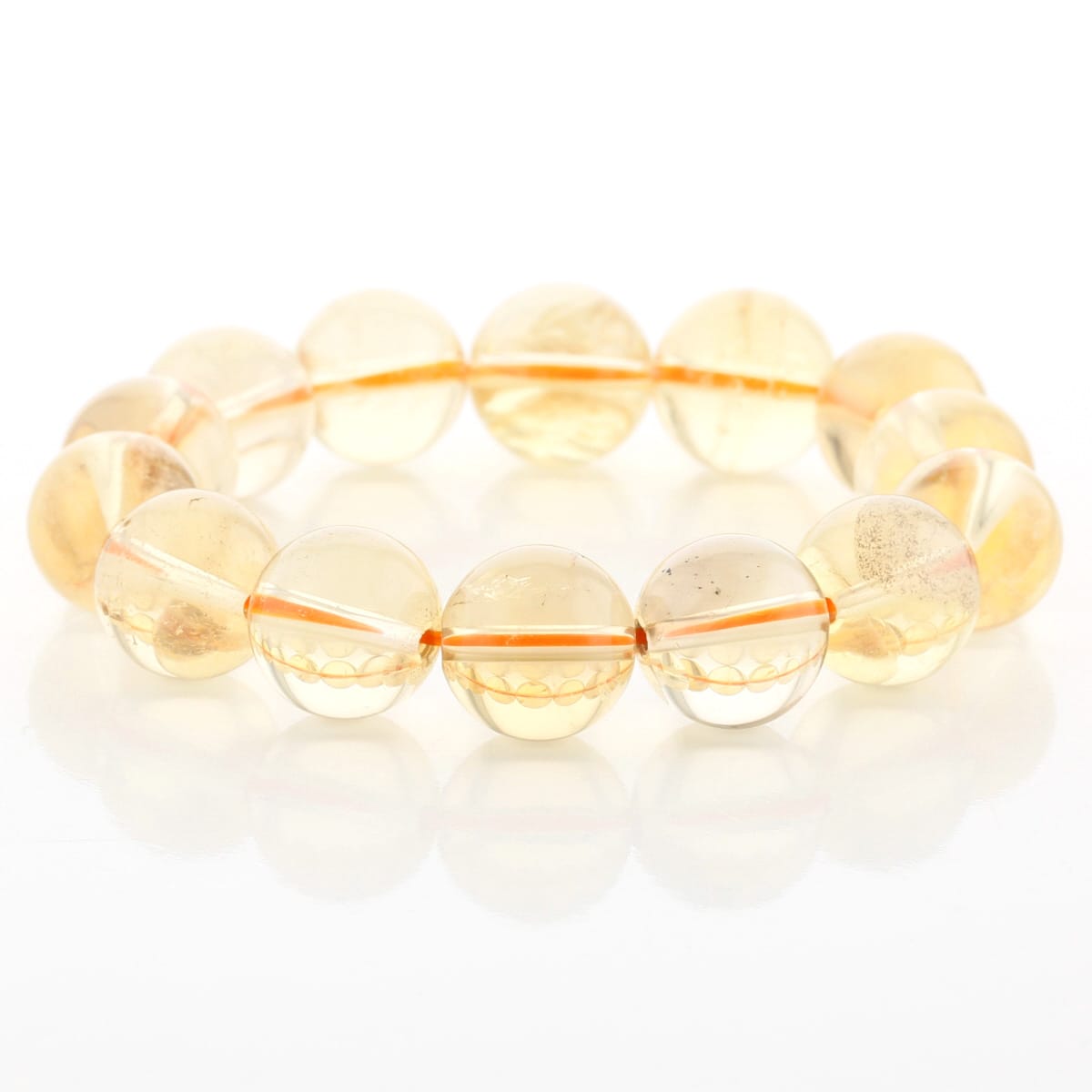 【10%OFF】天然シトリン （非加熱・無処理）ブレスレット 12.5mm玉 No.8 最高級【プレミアム】 [ 画像現物・一点物 ] パワーストーン 天然石 FORESTBLUE フォレストブルー【4504】