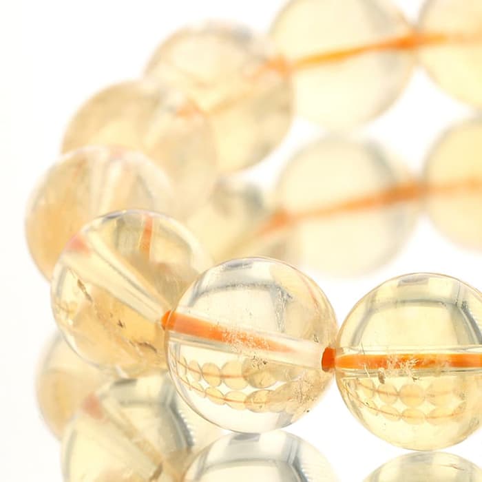 天然シトリン （非加熱・無処理）　ブレスレット 13mm玉 No.36 [ 画像現物・一点物 ] パワーストーン 天然石 FORESTBLUE フォレストブルー【5274】