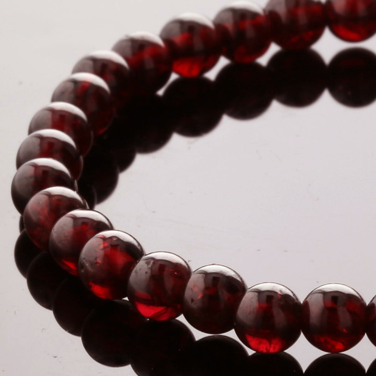 【10%OFF】ガーネット ブレスレット 6mm玉 No.28 最高級（5A） [ 画像現物・一点物 ] パワーストーン 天然石 FORESTBLUE フォレストブルー【4397】