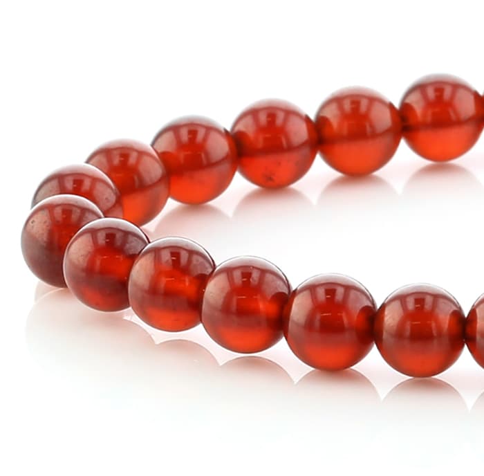 オレンジガーネット（ヘソナイト） ブレスレット 6mm玉 No.2 [ 画像現物・一点物 ] パワーストーン 天然石 FORESTBLUE フォレストブルー【5435】