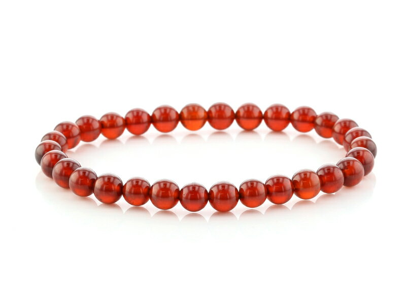 オレンジガーネット（ヘソナイト） ブレスレット 6mm玉 No.10 [ 画像現物・一点物 ] パワーストーン 天然石 FORESTBLUE フォレストブルー【6249】