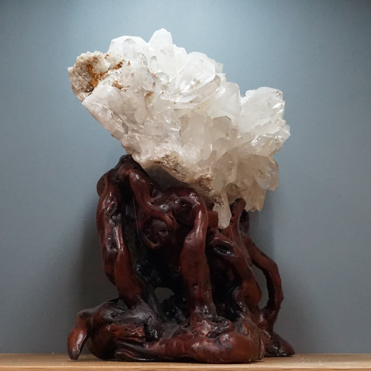 ヒマラヤ水晶 クラスター・原石 No.2 [ 画像現物・一点物 ] [ 画像現物・一点物 ] パワーストーン 天然石 FORESTBLUE フォレストブルー【3920】