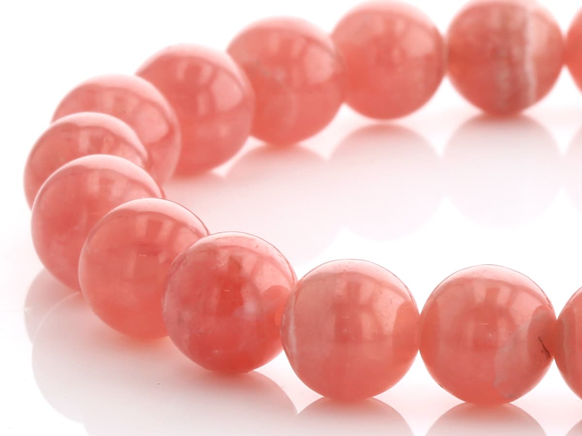 インカローズ ブレスレット 8mm玉 No.5 [ 画像現物・一点物 ] パワーストーン 天然石 FORESTBLUE フォレストブルー【2892】